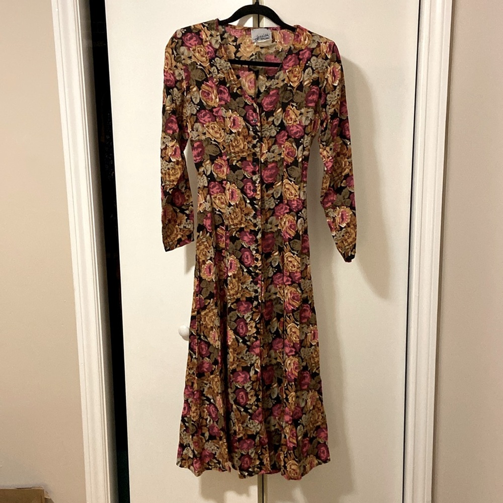 Vintage Maxi Floral Dress